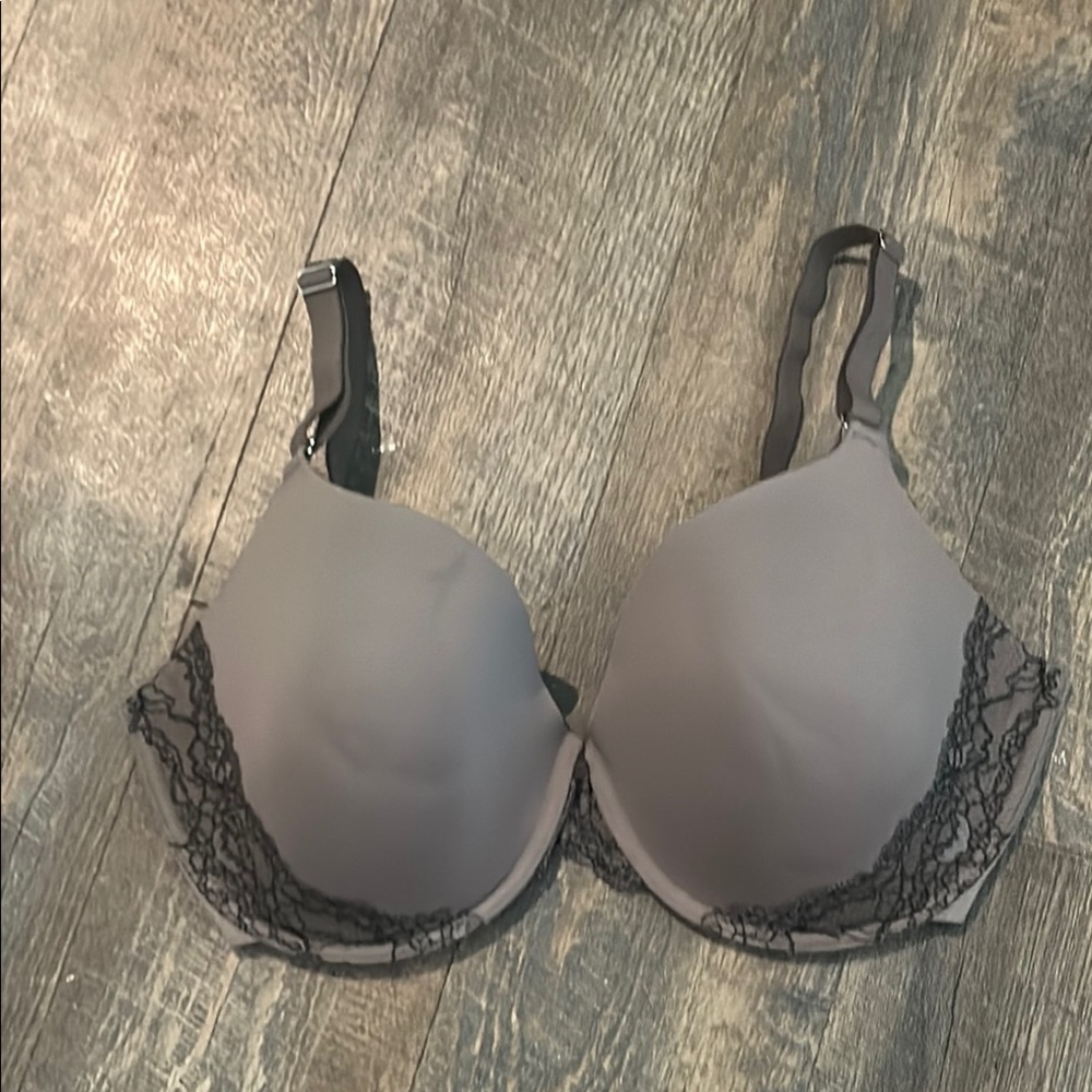 Soma Women’s Memorable‎ Full Coverage Lace Trim Bra Mocha Size 36DDD Convertible